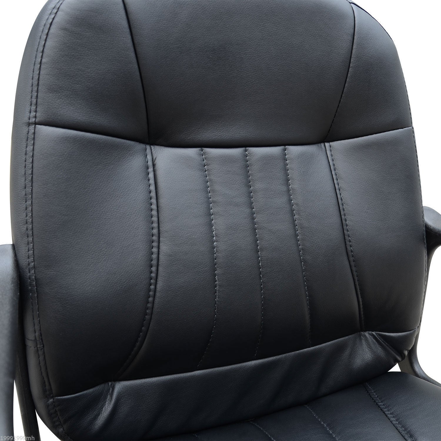 HOMCOM Swivel Executive Office Chair, PU Leather Computer Desk Chair, Gaming Seater, Black