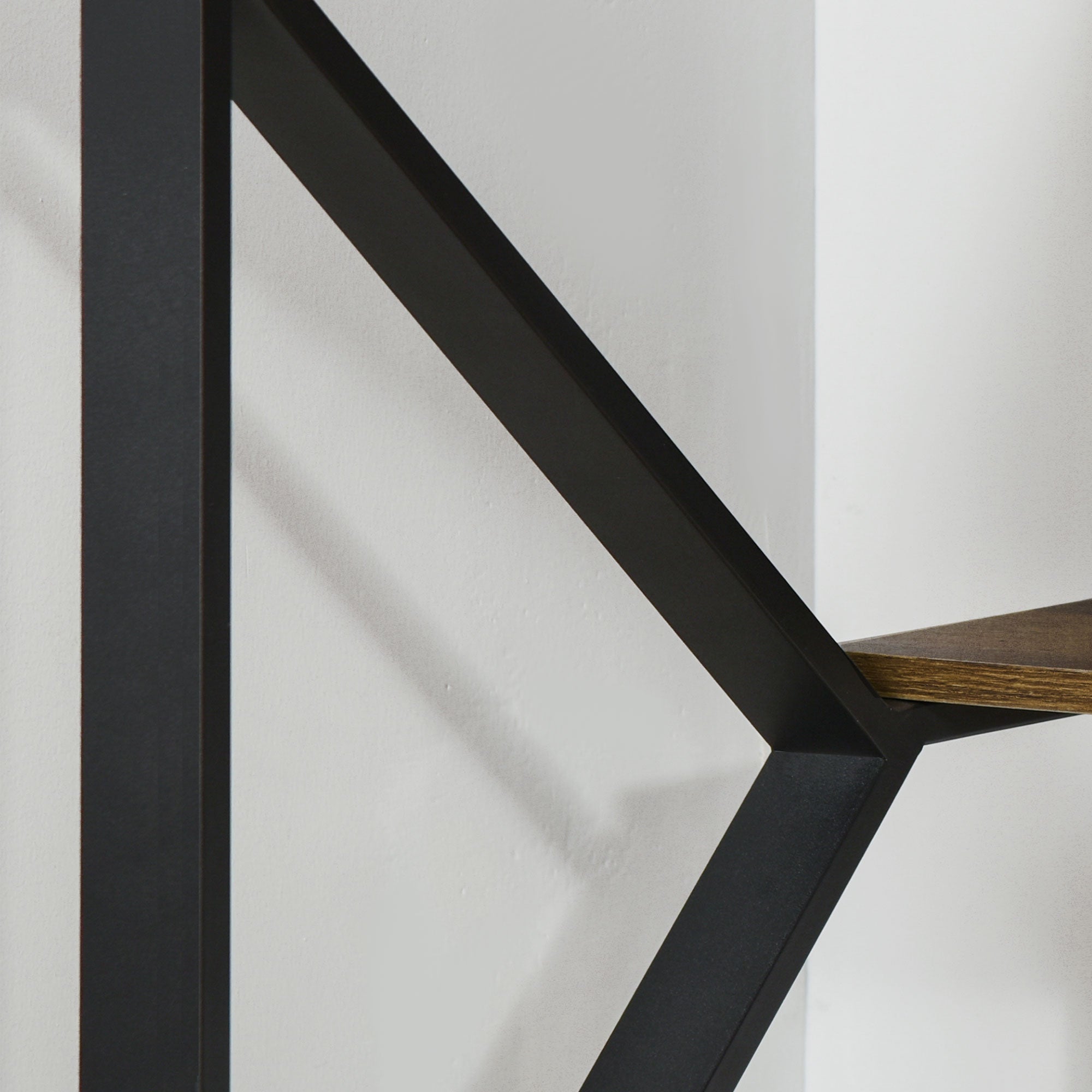 Kozy - Computer Desk Writing Desk Home Office PC Laptop Workstation with Storage Shelf 120 x 60 x 76cm Black Brown Wood Effect