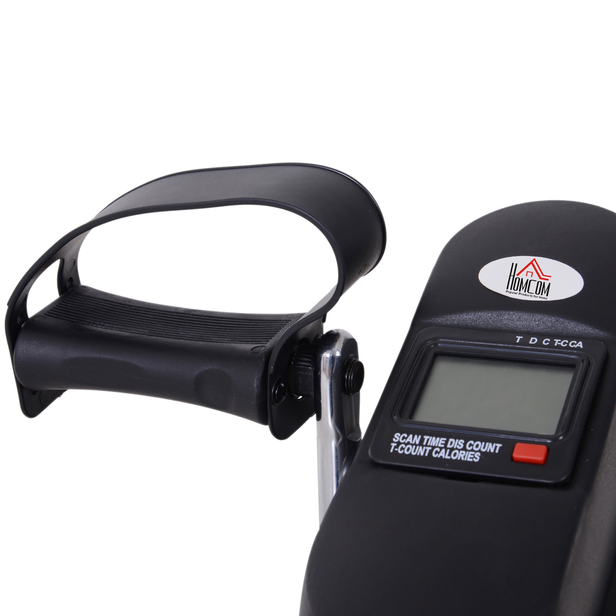 Kozy Mini Exercise Bike, Portable Pedal Exerciser, Under Desk Bike with LCD Display for Legs and Arms Training, Black