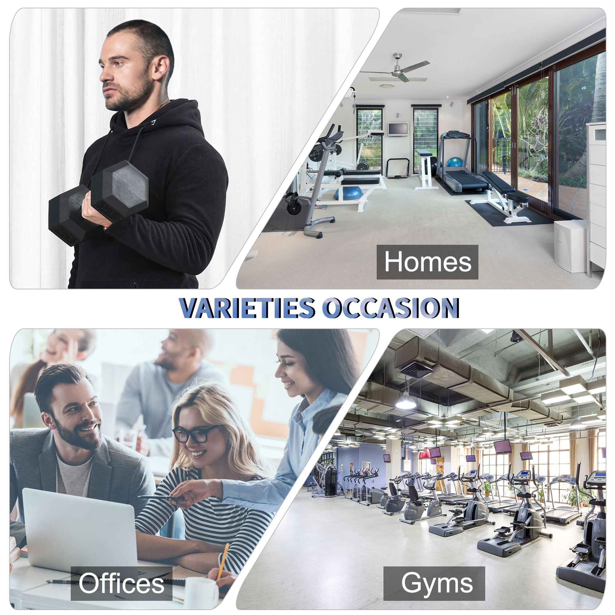 Kozy 15KG Single Rubber Hex Dumbbell Portable Hand Weights Dumbbell Home Gym