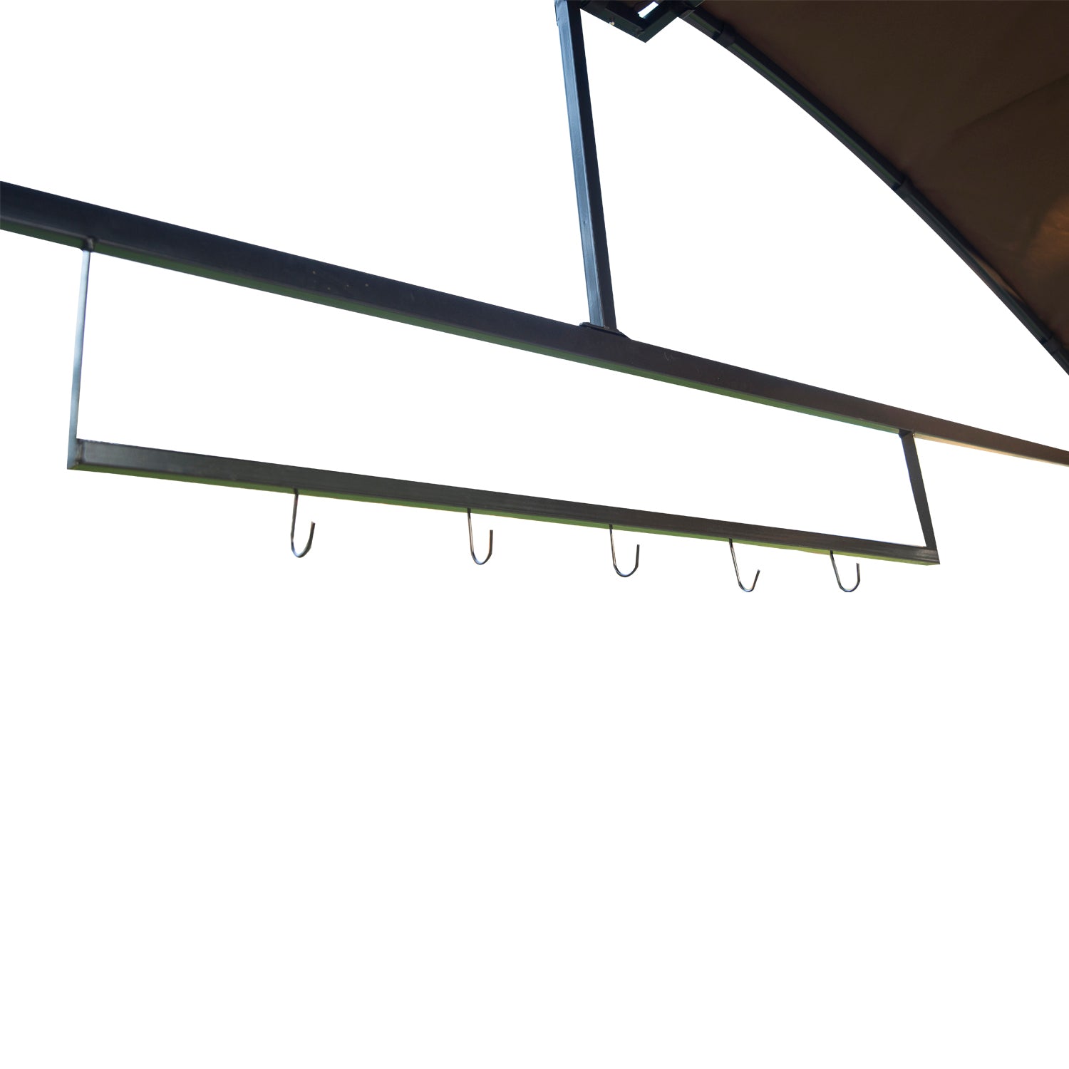 Kozy Metal Smoking Gazebo Marquee Garden Patio BBQ Tent Grill Canopy Awning Shelter - Coffee