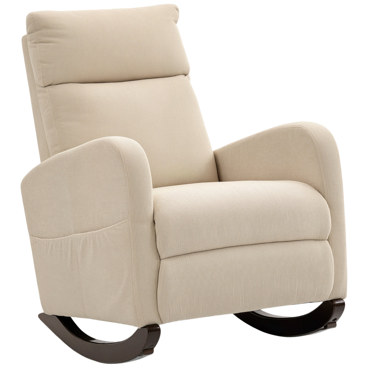 Kozy - Corduroy Rocking Armchair - Beige
