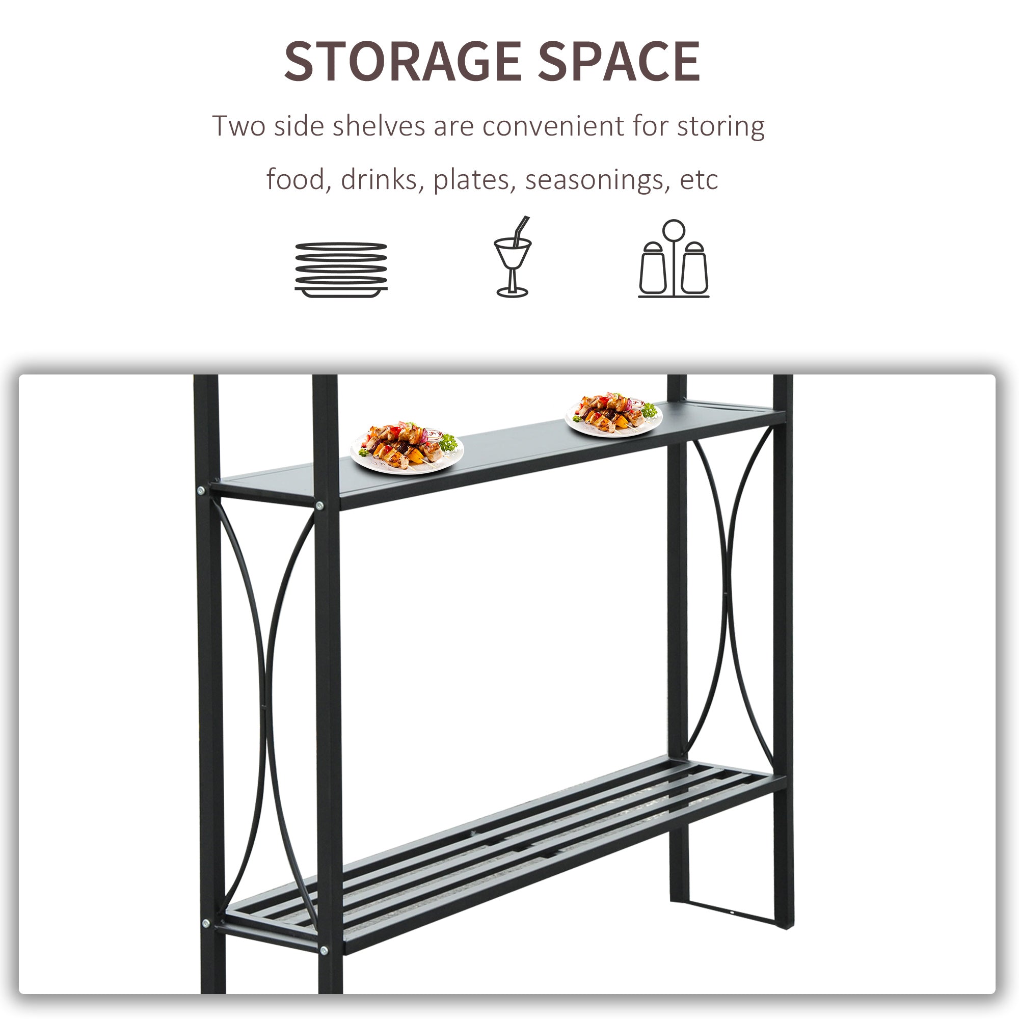 Kozy 2.5 x 1.5m BBQ Tent Canopy Patio Outdoor Awning Gazebo Party Sun Shelter - Coffee