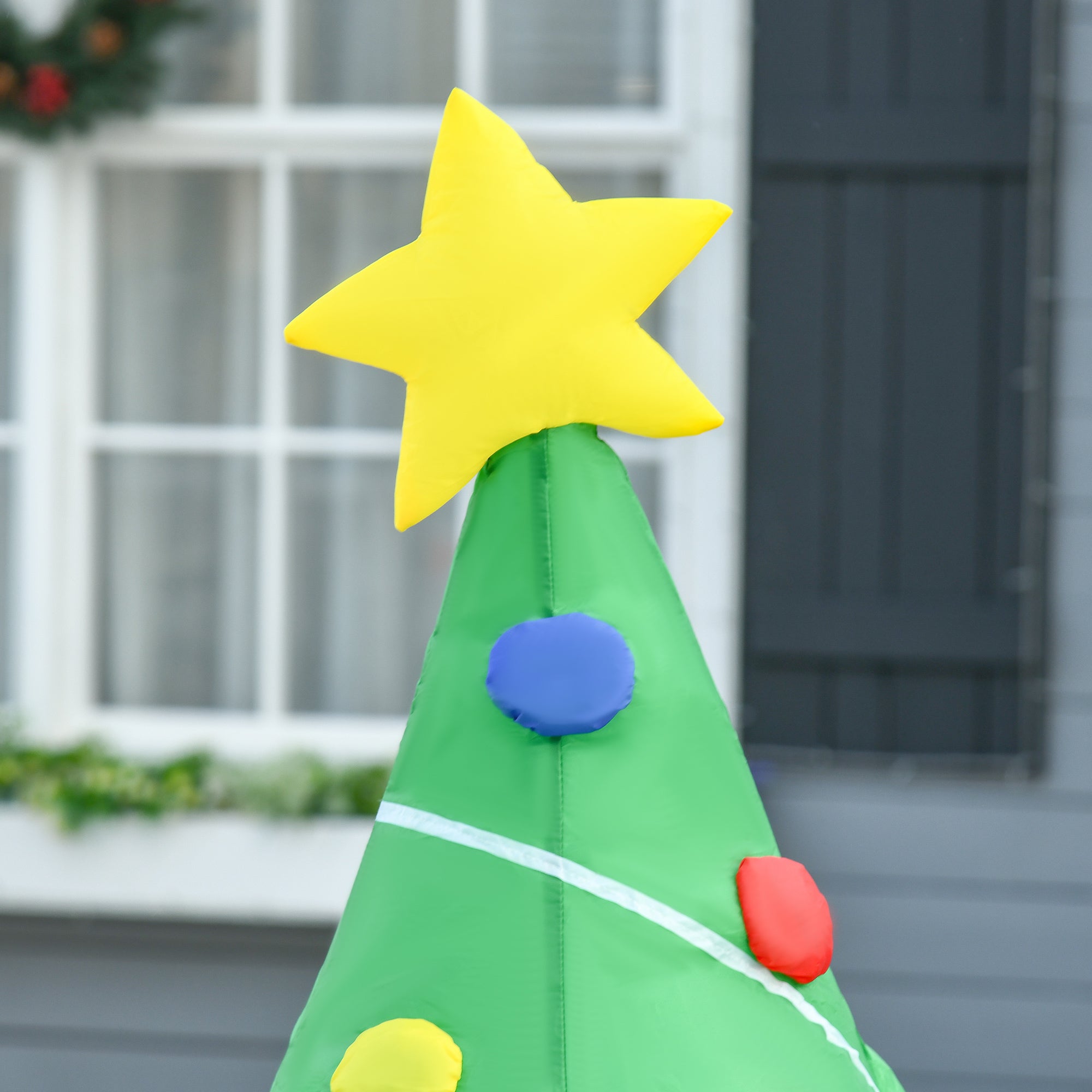 Kozy 5ft Inflatable Christmas Tree Xmas Air Blown Holiday Decoration LED Lawn Yard Outdoor Ornaments
