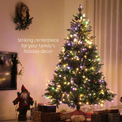 Kozy - 7ft LED Pre-Lit Artificial Christmas Tree, with Base