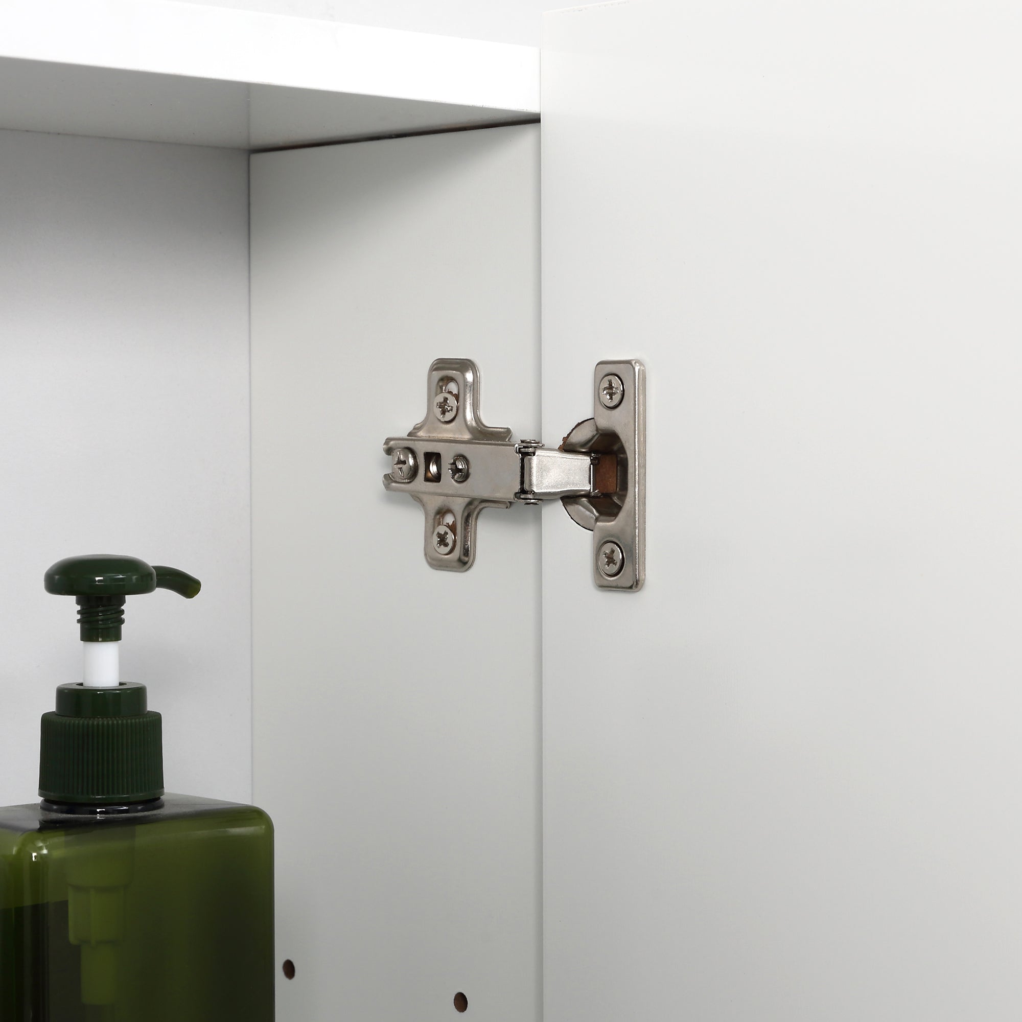 Kozy Wall Mounted Mirror Cabinet - White