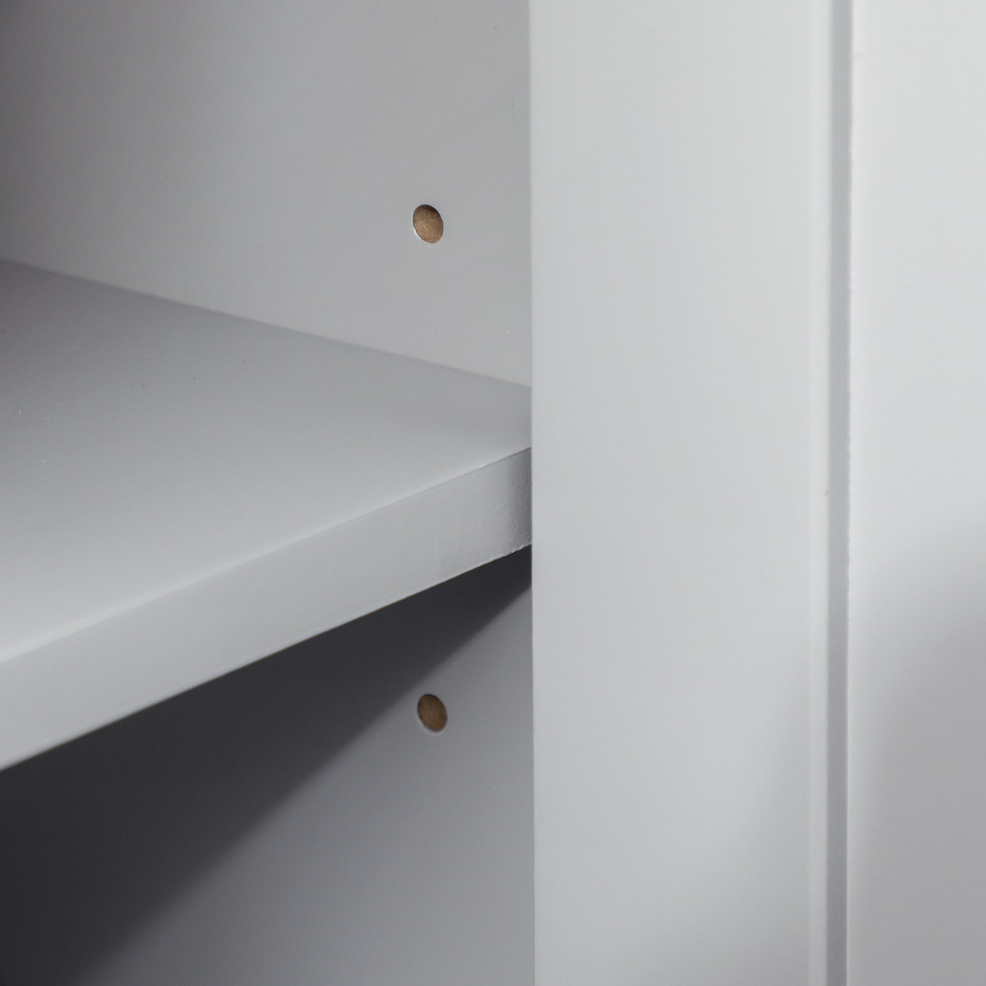 Kozy Under Sink Cabinet, Bathroom Vanity Unit, Pedestal Under Sink Design, Storage Cupboard with Adjustable Shelf, Grey