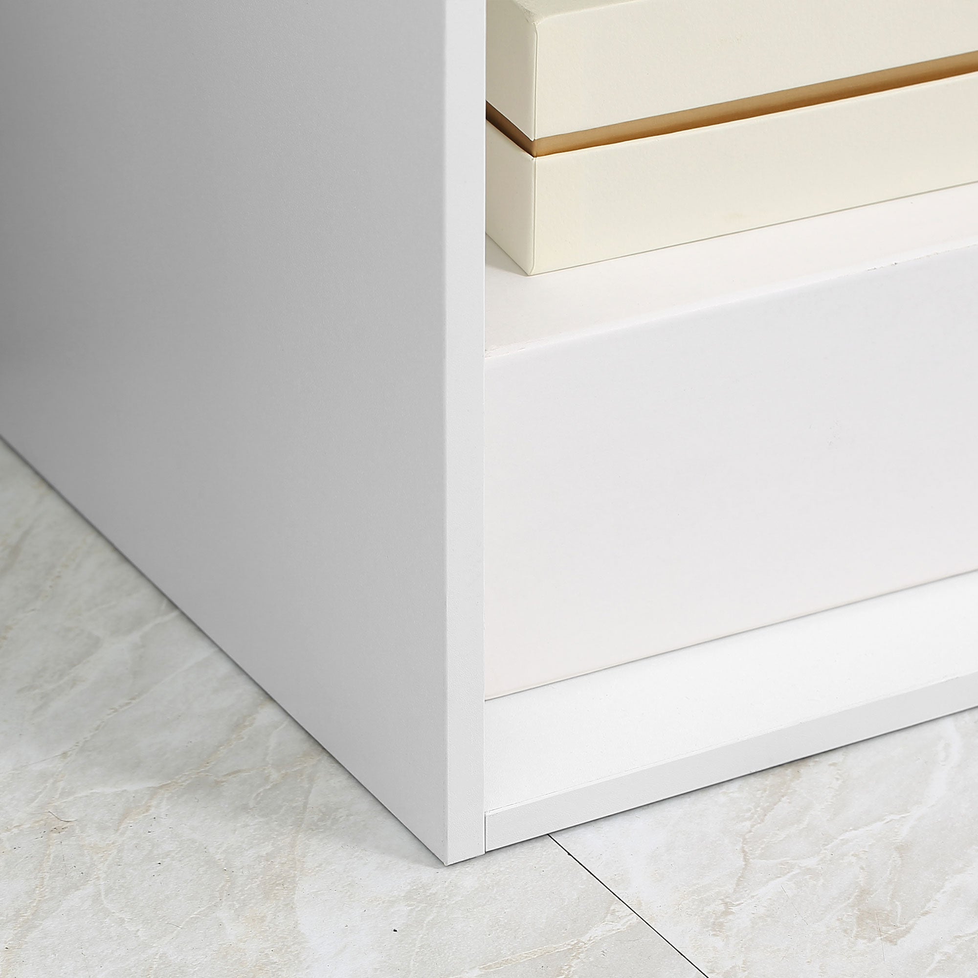 Kozy 3-tier Step 6 Cubes Storage Unit Particle Board Cabinet Bookcase Organiser Home Office Shelves - White