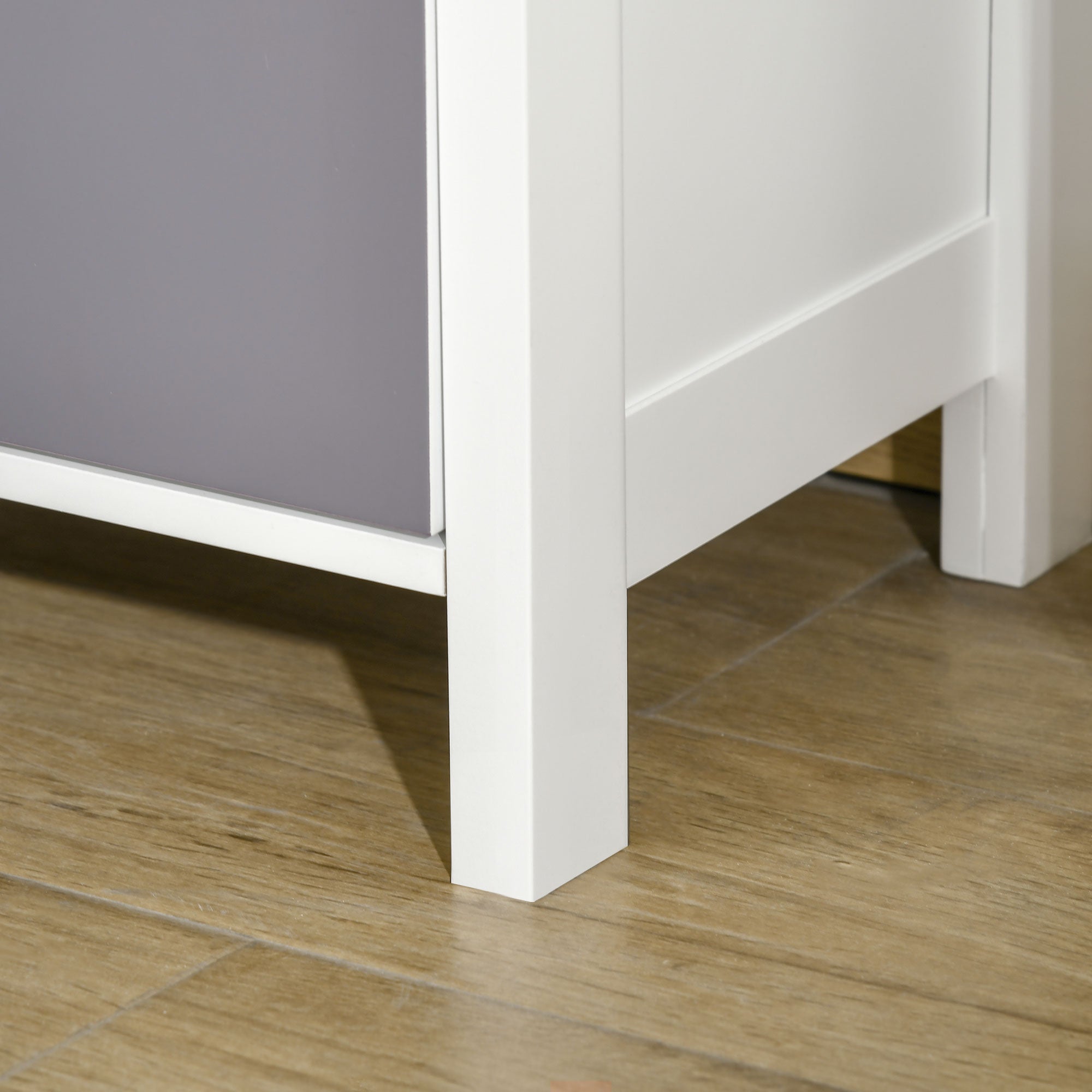 Kozy Slim Storage Cabinet Organiser, Chest of Drawers, 5-Drawer Dresser with Metal Handle for Living Room, Bedroom, Blue