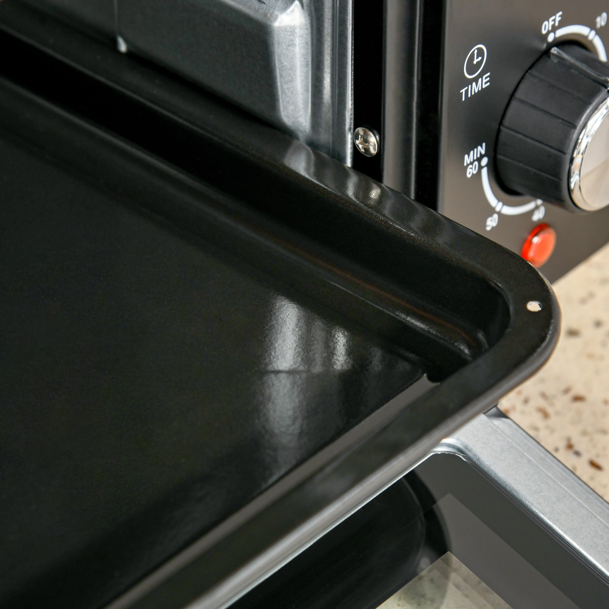 Kozy 21L Mini Countertop Oven, 100°C-230°C Adjustable Temp - Black