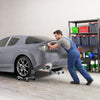 Two-Piece Car Wheel Dolly with Swivel Casters, Non-Slip Plates, Capacity