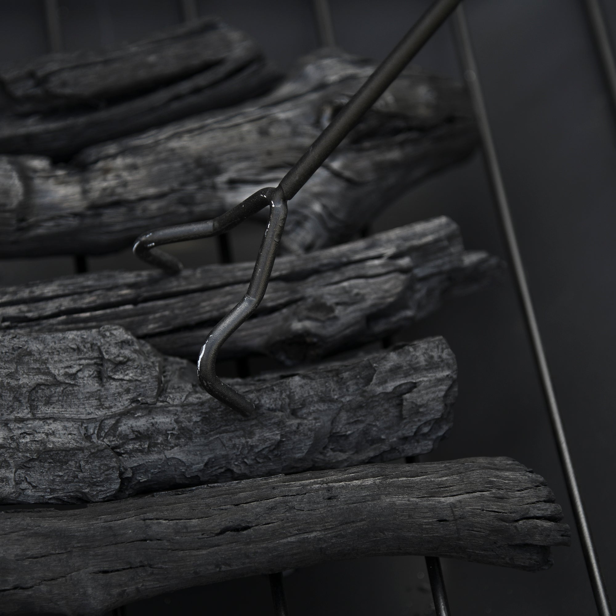 Kozy Large Outdoor Fire Pit Table, 3 in 1 Square Wood Burning Firepit Metal Brazier, BBQ Grill, Ice Bucket w/ Grill Grate, Log Grate, Lid, Poker for Garden, Camping, Bonfire, 76 x 76 x 47cm, Black