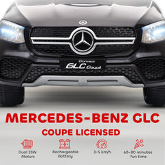 AIYAPLAY Mercedes-Benz GLC Licensed Kids Ride on Car with Remote Control, Soft Start, MP3, LED Headlights, Black