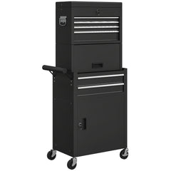 Kozy - Three-Part Steel Locking Tool Chest - Black