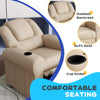 Kids Recliner Chair, with Adjustable Backrest, Footrest, Padded Headrest