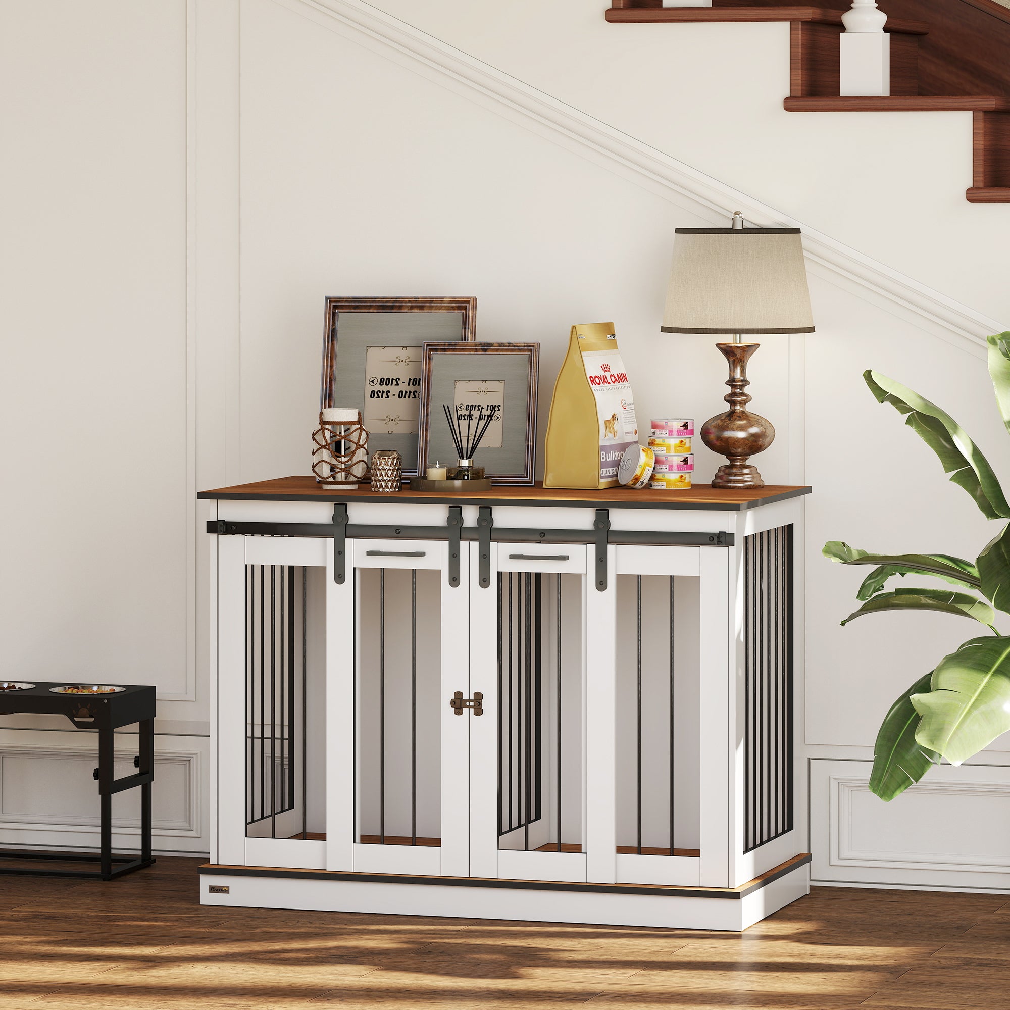 Kozy Dog Crate Furniture for Large Dogs, Double Dog Cage for Small Dogs