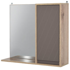 Kozy Bathroom Mirror Cabinet, Wall-Mounted Bathroom Cabinet with Mirror and Adjustable Inner Shelf,  57L x 14.2W x49.2H cm