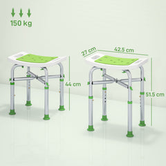 Kozy - 44-51.5cm Aluminium Frame Shower/Bath Stool - Green