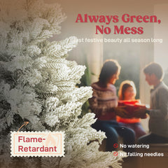 Kozy - 5ft Snow Flocked Artificial Christmas Tree