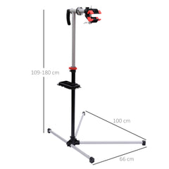 Kozy Bike Repair Stand Workstation, Bicycle Maintenance Workstand, Height Adjustable, with Tool Tray & 360° Rotating Adjustable Clamp for Home Mechanic Workshop