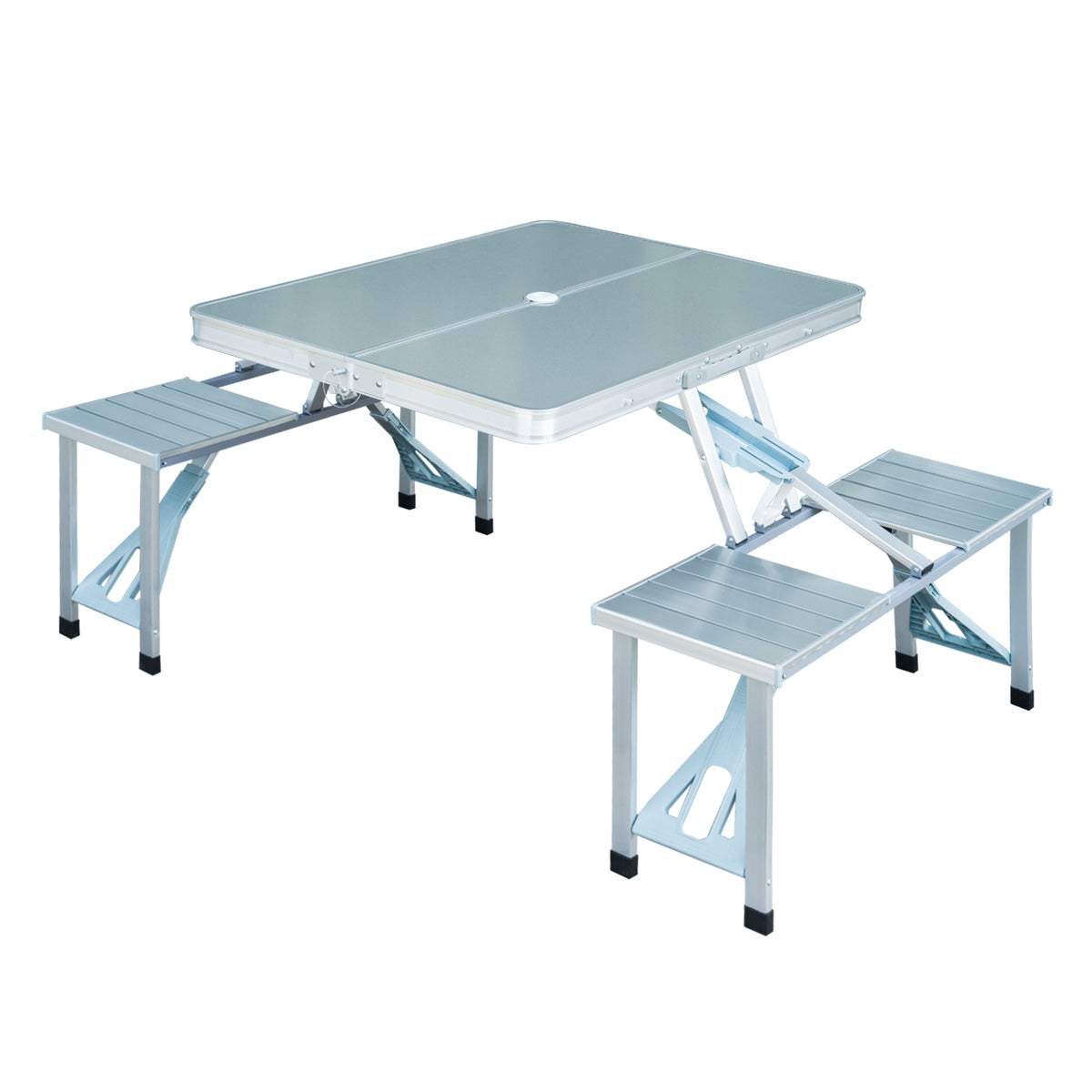 Kozy Aluminum Portable Picnic Table Chair Set