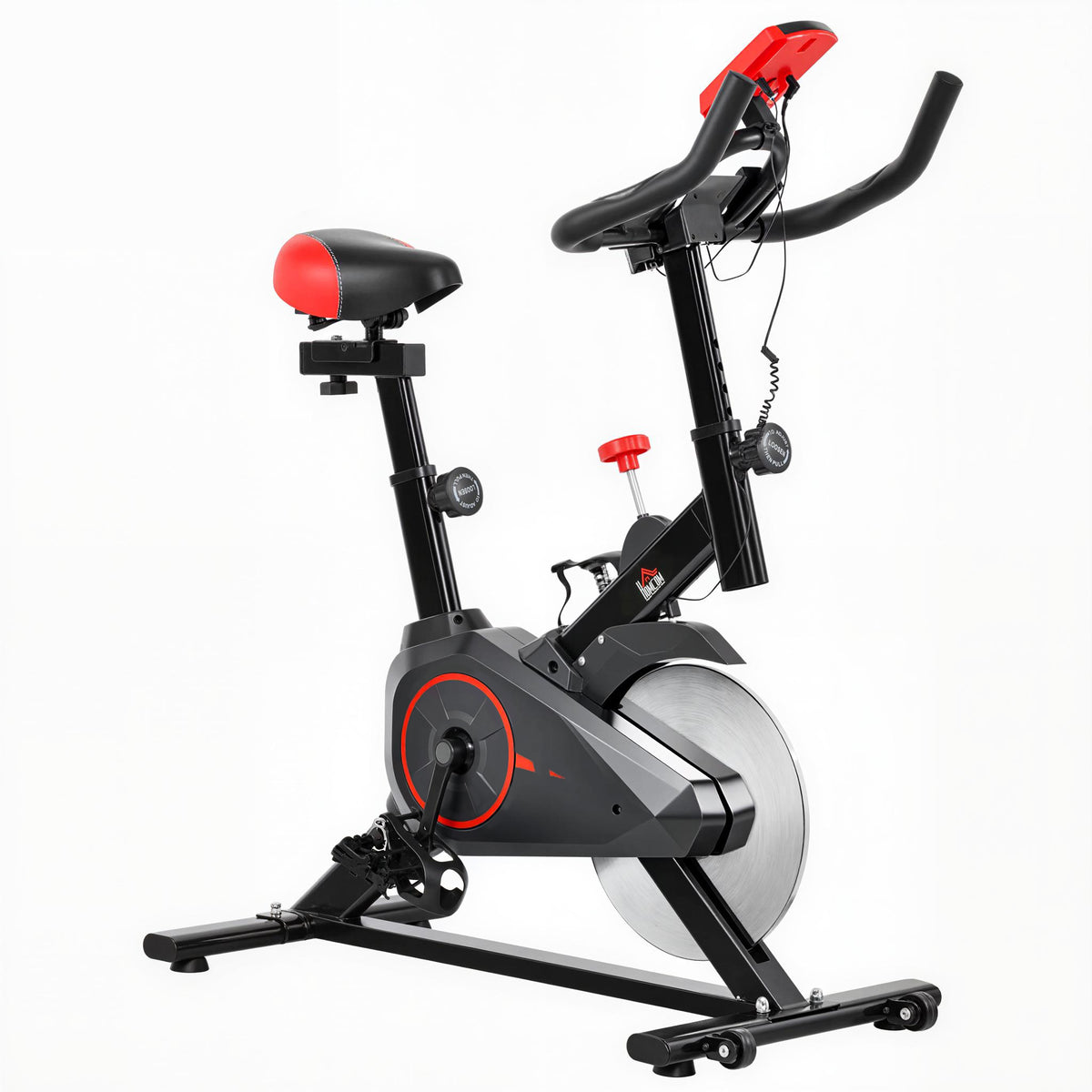 Kozy Indoor Upright Exercise Bike Machine, with Adjustable Seat, Resistance, Handlebar, LCD Display