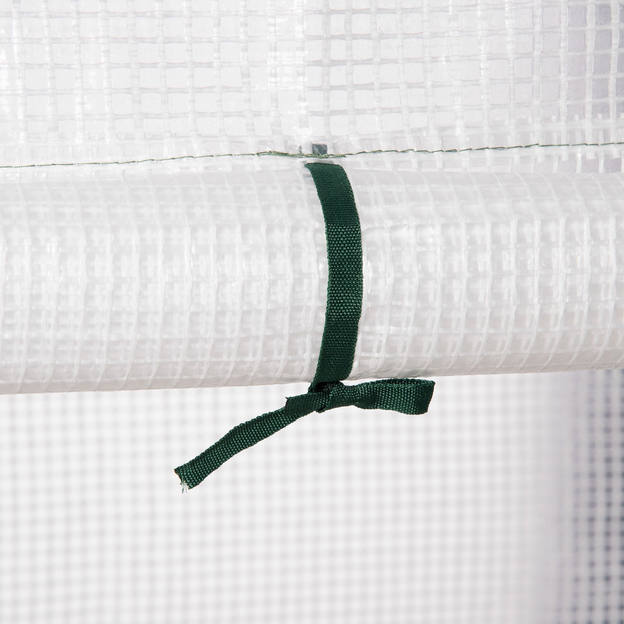 Kozy Walk In Greenhouse with 2 Tier Shelf, Portable Gardening Plant Grow House Tomato Greenhouse with Roll up Zip Panel Door, Reinforced PE Cover, 143 x 73 x 195cm, Green