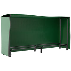 Kozy - Firewood Rack with Waterproof Cover, Heavy Duty Metal Log Store Indoors, Log Storage Holder for Outdoor Indoor Fireplace, 200 x 36 x 99 cm, Dark Green