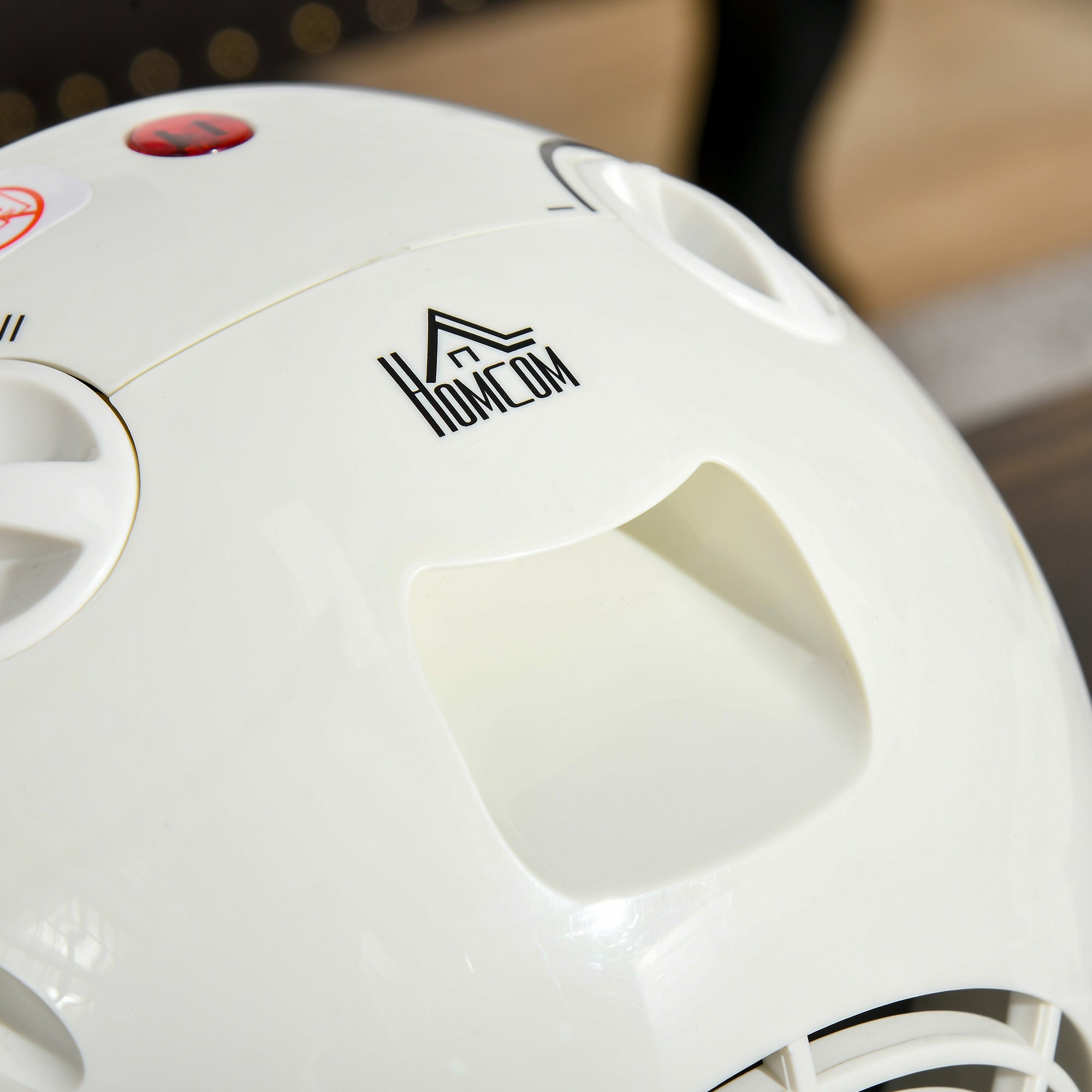 Kozy 1500W Small Space Heater, Ceramic Electric Plug in Fan Heater with 3 Heat Setting, Adjustable Temperature, Tip-Over, Overheating Protection, Low Energy, White