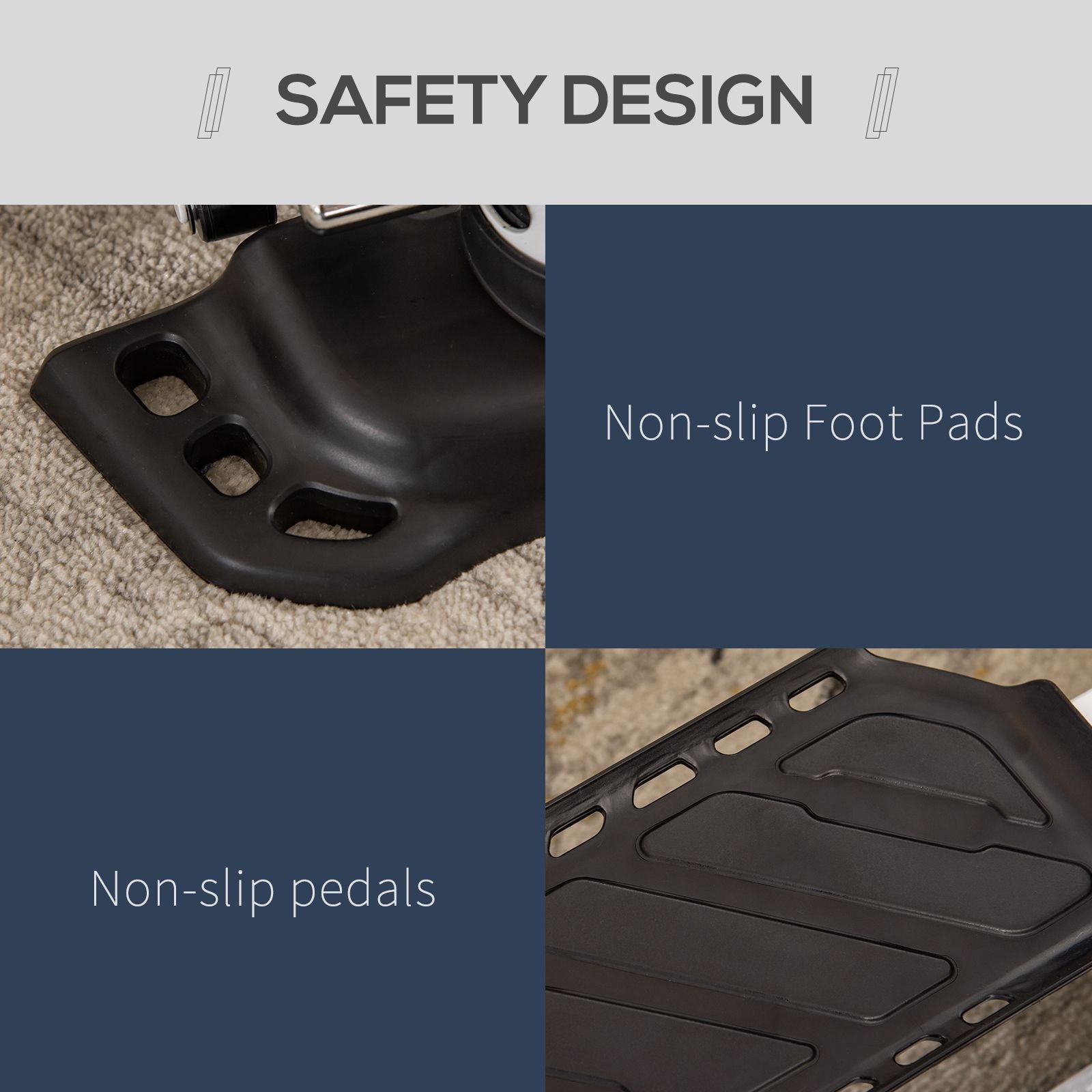 Kozy Portable Mini Stepper with LCD Display for Home Gym Office Exercise Workout, Black