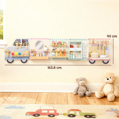 Kozy Wooden Busy Board, 5 in 1 Activity Wall Panels for Kids 3+ Years, for Daycare, Playroom, Home