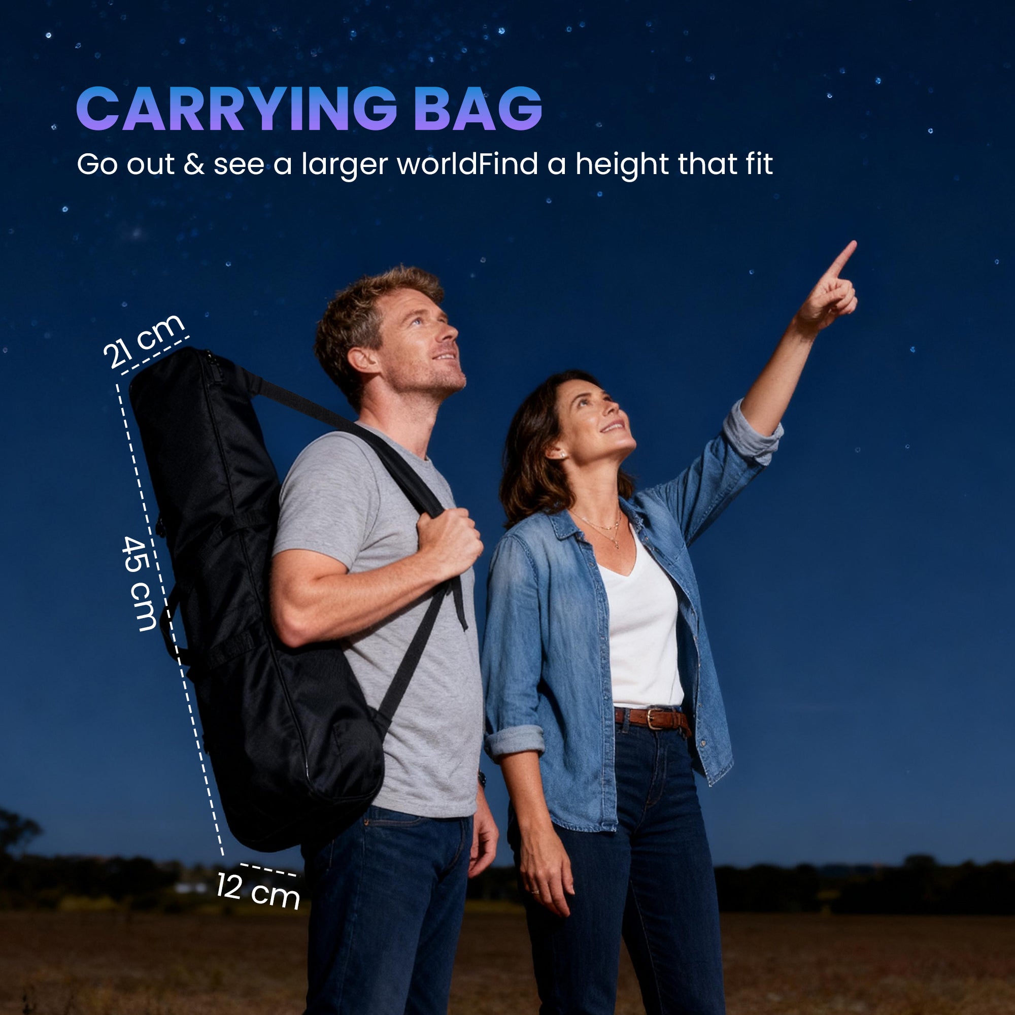 Kozy Astronomy Telescope for Adults and Beginners with 70 mm Aperture, Carry Bag, White