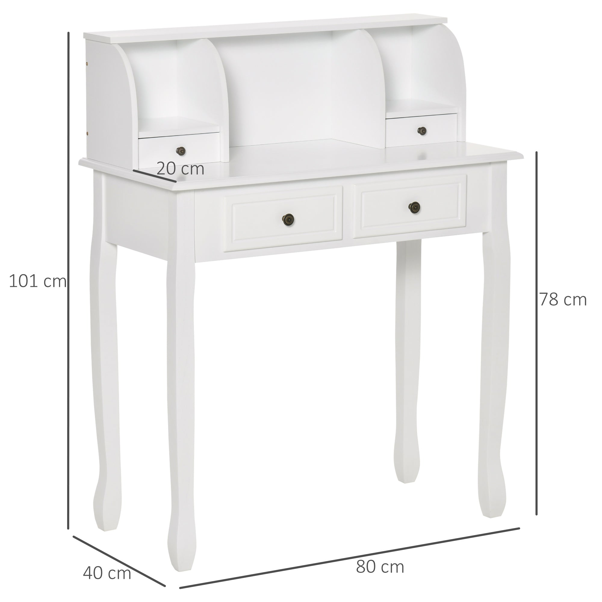 HOMCOM Dressing Table Vanity Make