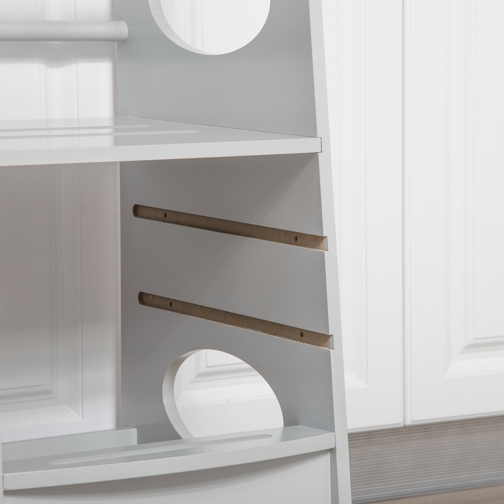 Kozy Kids Step Stool Toddler Kitchen Stool Tower with Adjustable Standing Platform, Grey