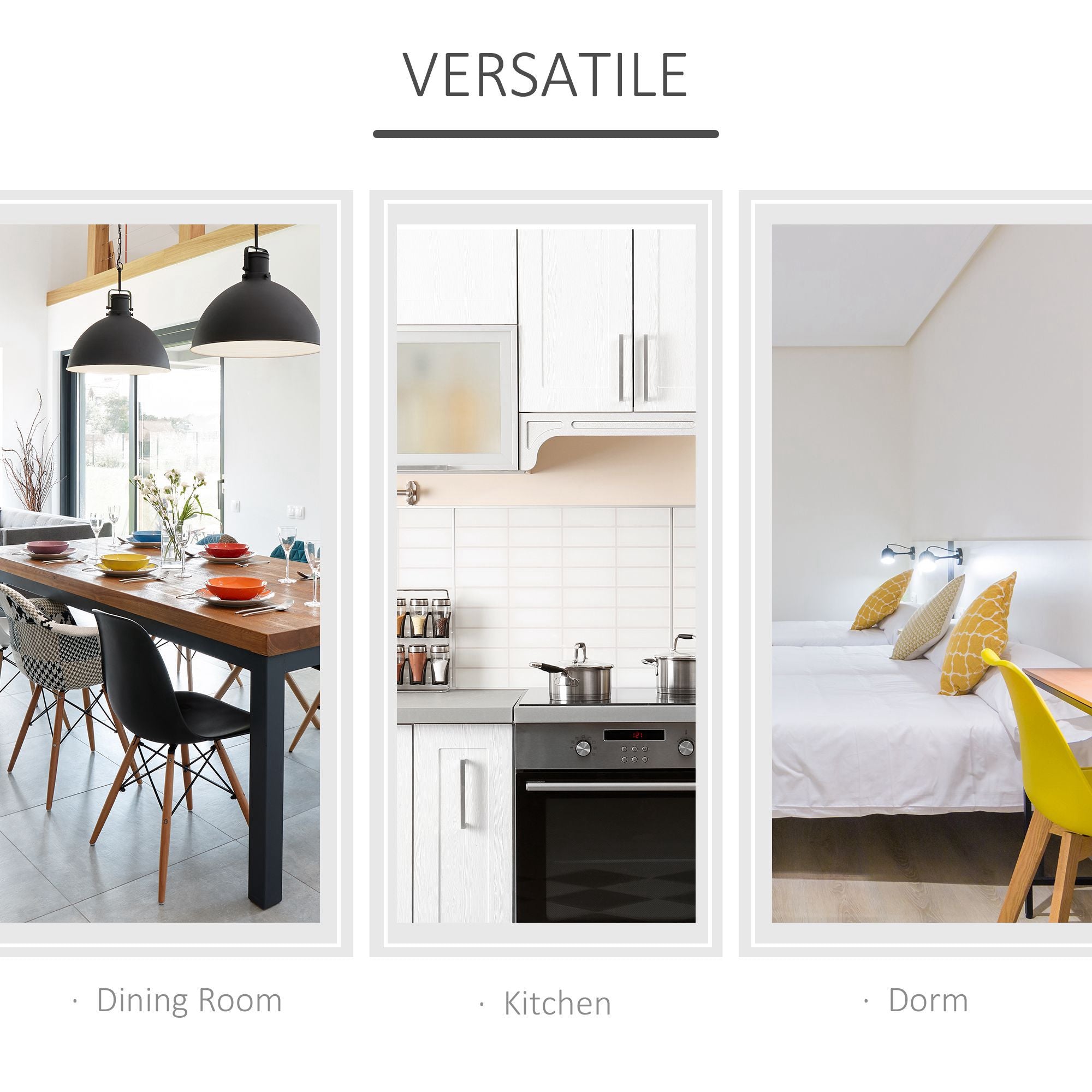 Kozy Space-saving Drop Leaf Table, Folding Dining Table for Small Space, Kitchen, Dining Room, White