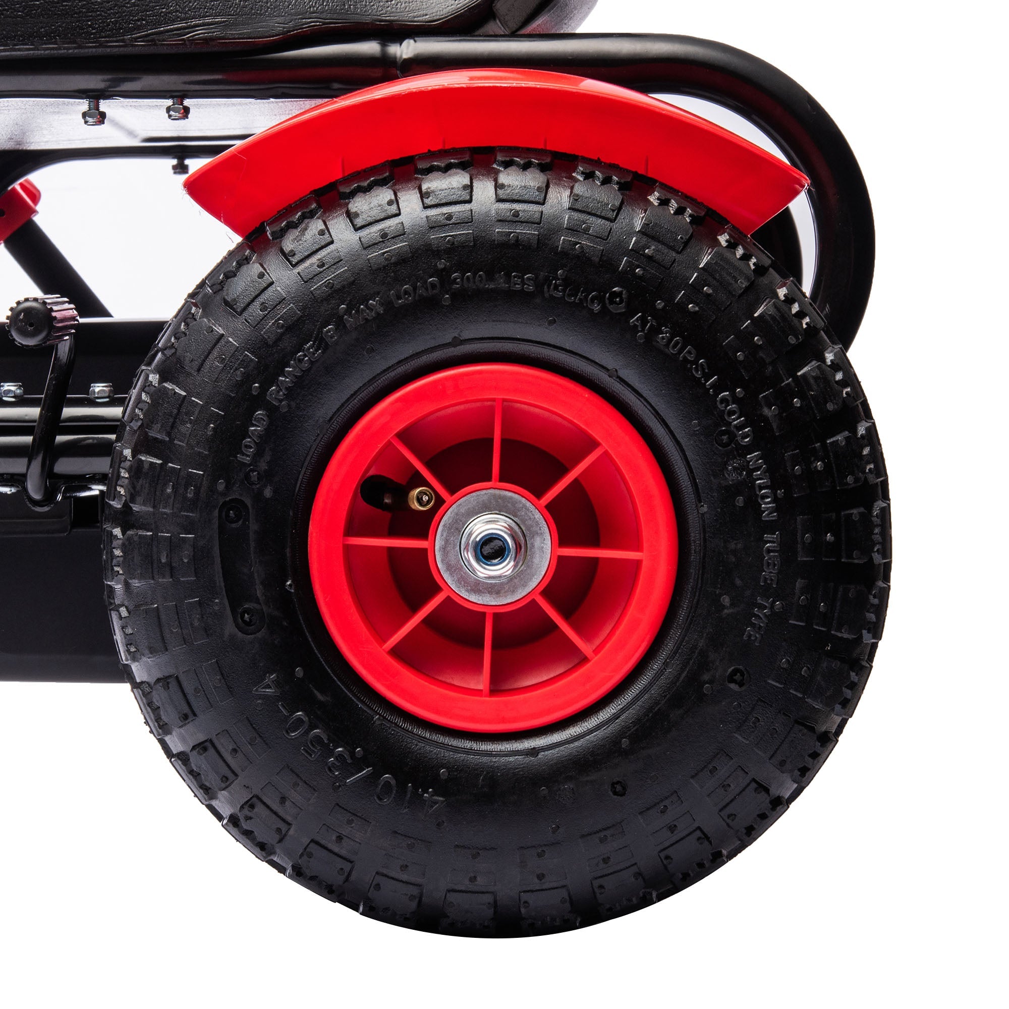 HOMCOM Go Kart for Kids, Pedal Powered Ride On, Adjustable Seat, Pneumatic Tyres, Handbrake, for 5-12 Years, Red | Aosom UK