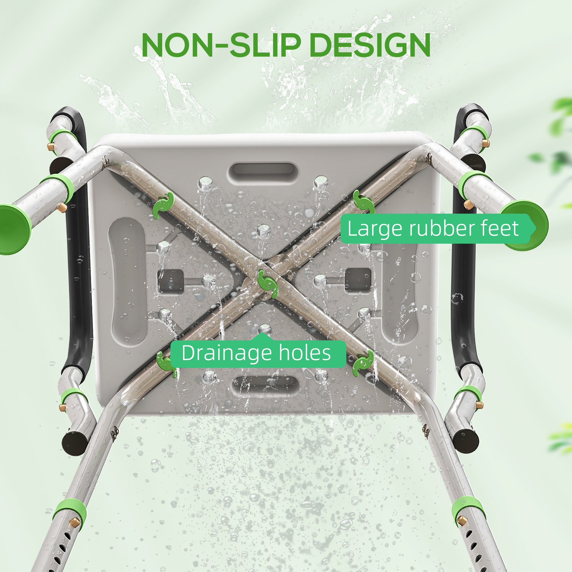 Kozy 57-69cm Aluminium Frame Bath Seat