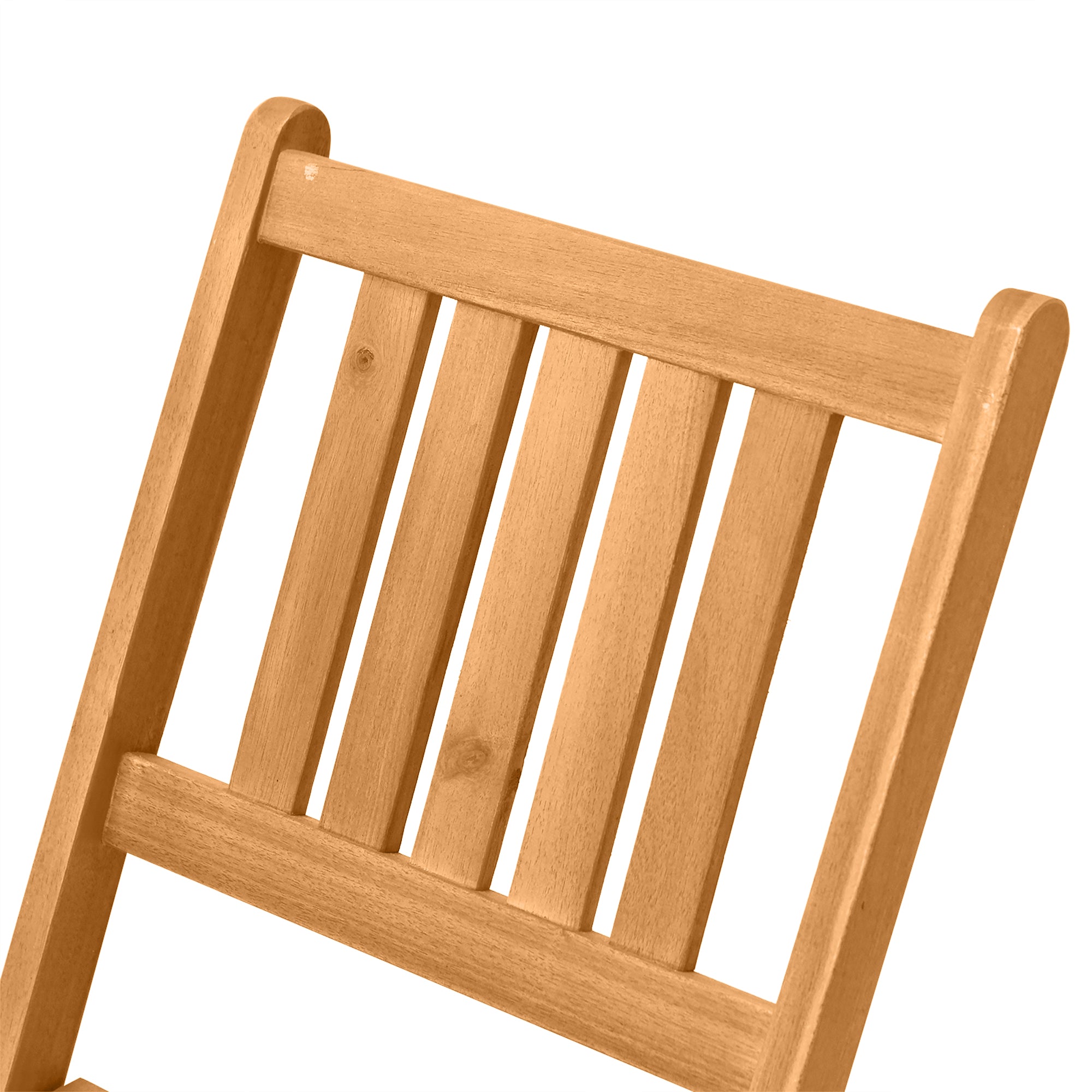 Kozy 3 Piece Folding Bistro Set, Wooden Garden Table and Chairs for Outdoor, Patio, Yard, Porch, Teak