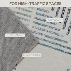 Kozy - Modern Area Rug, Geometric Pattern Non-Slip Washable Rug, Soft Floor Carpet for Living Room, Bedroom, Dining Room, Home Office, 170 x 120 cm, Multi-Coloured