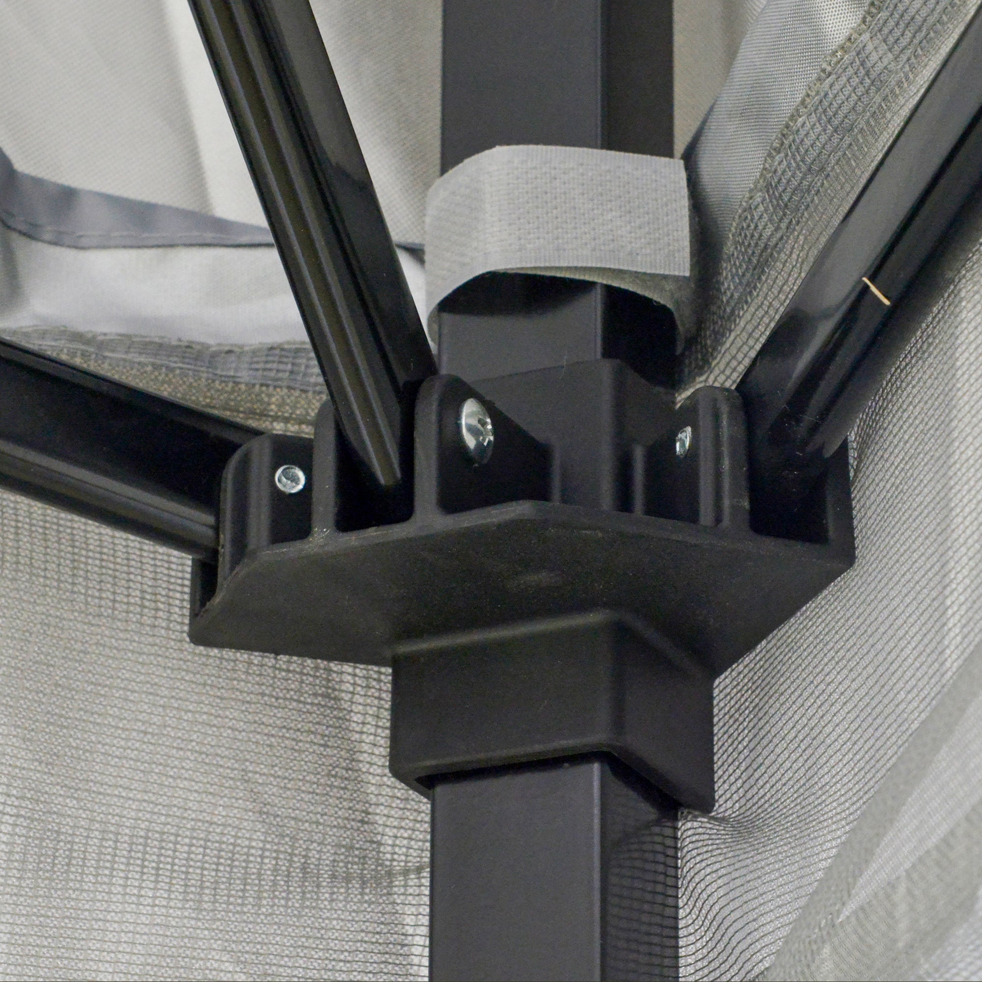 Kozy 3.6 x 3.6 m Pop up Gazebo with Netting, Height Adjustable Party Tent Instant Canopy Sun Shade Shelter, Grey