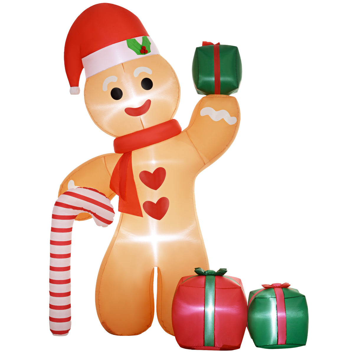 Kozy - 8ft Inflatable Gingerbread Christmas Decoration