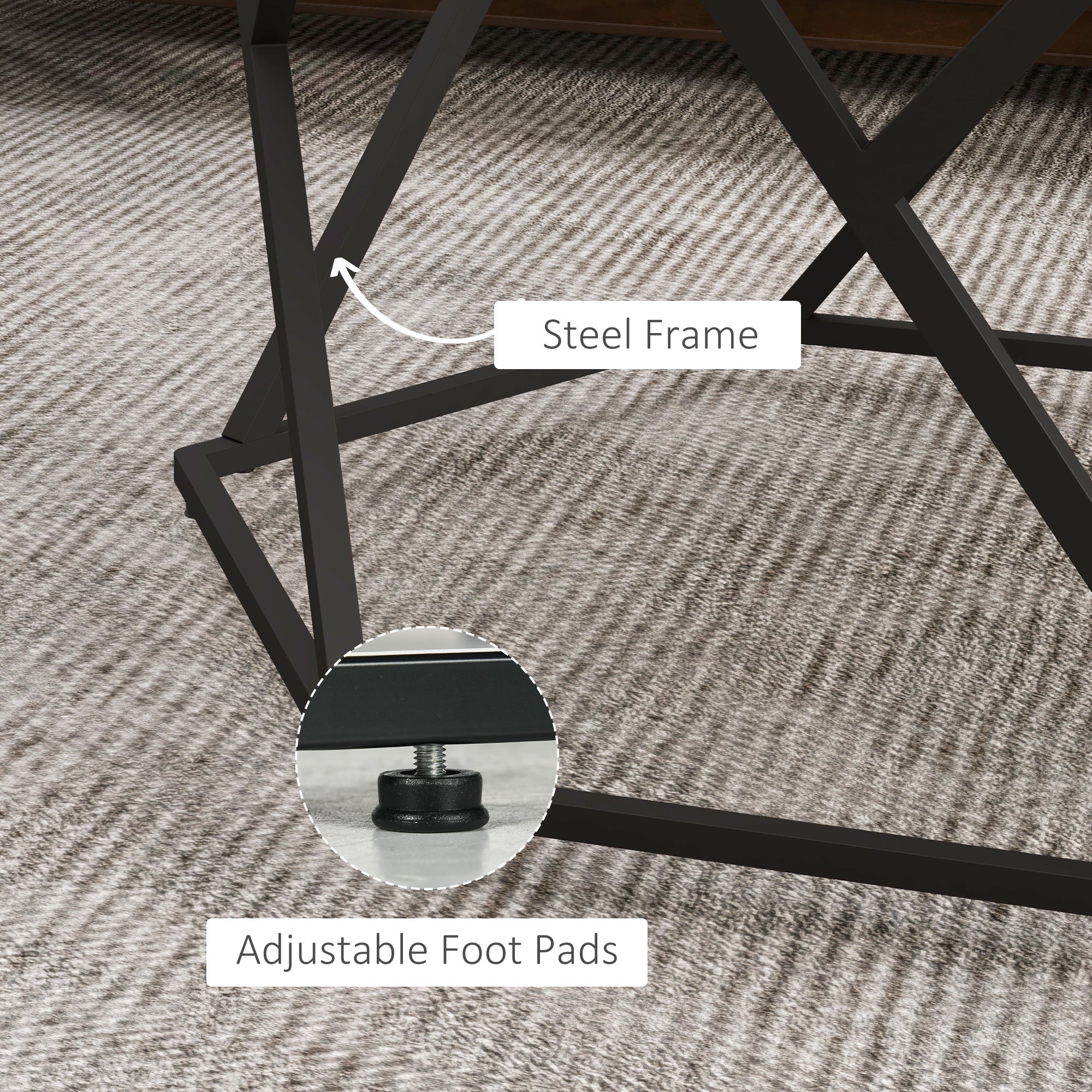 Kozy Hexagonal Coffee Table with High Gloss Marble Effect Table Top, Modern Cocktail Table with Steel Frame for Living Room, White