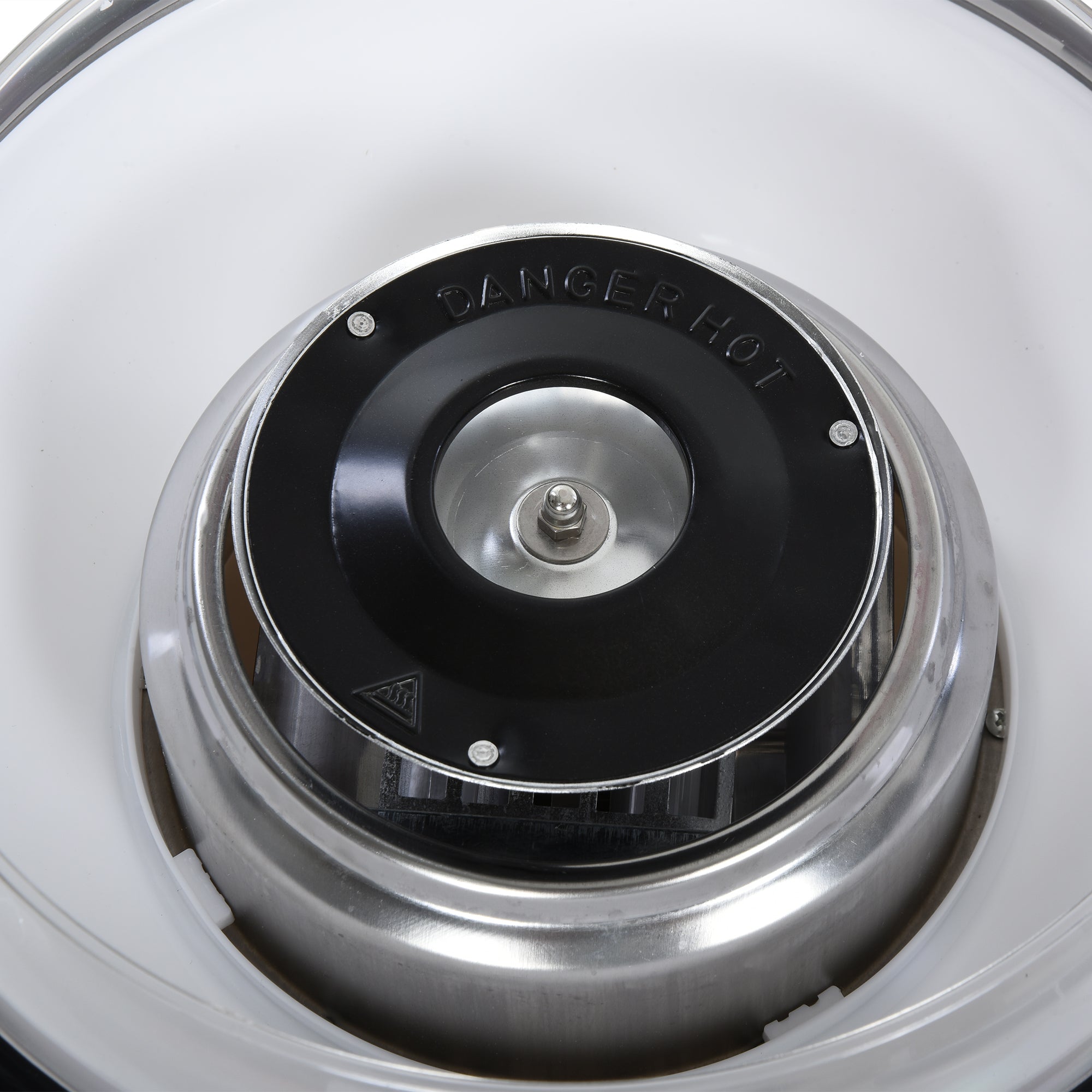 Kozy 450W Candy Floss Machine, Professional Automatic Cotton Candy Sweet Machine with Candyfloss Sticks, Spoon, Splash Guard, Non-Slip Base for Birthday Christmas Wedding Party, Funfair Style, White