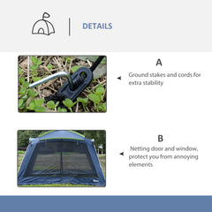 Outsunny Portable Camping Tent, 5