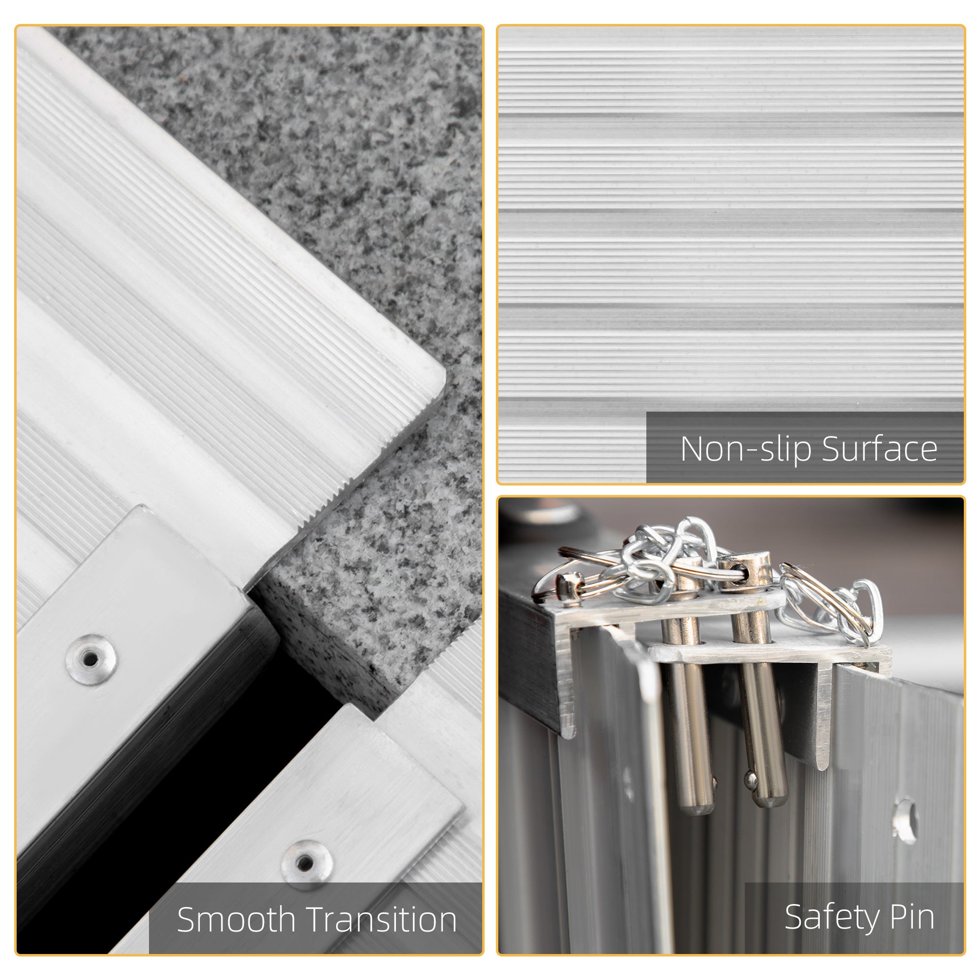 Kozy 2ft Folding Aluminum Wheelchair Ramp Scooter Portable Mobility Assist Suitcase Access Aid Disabled