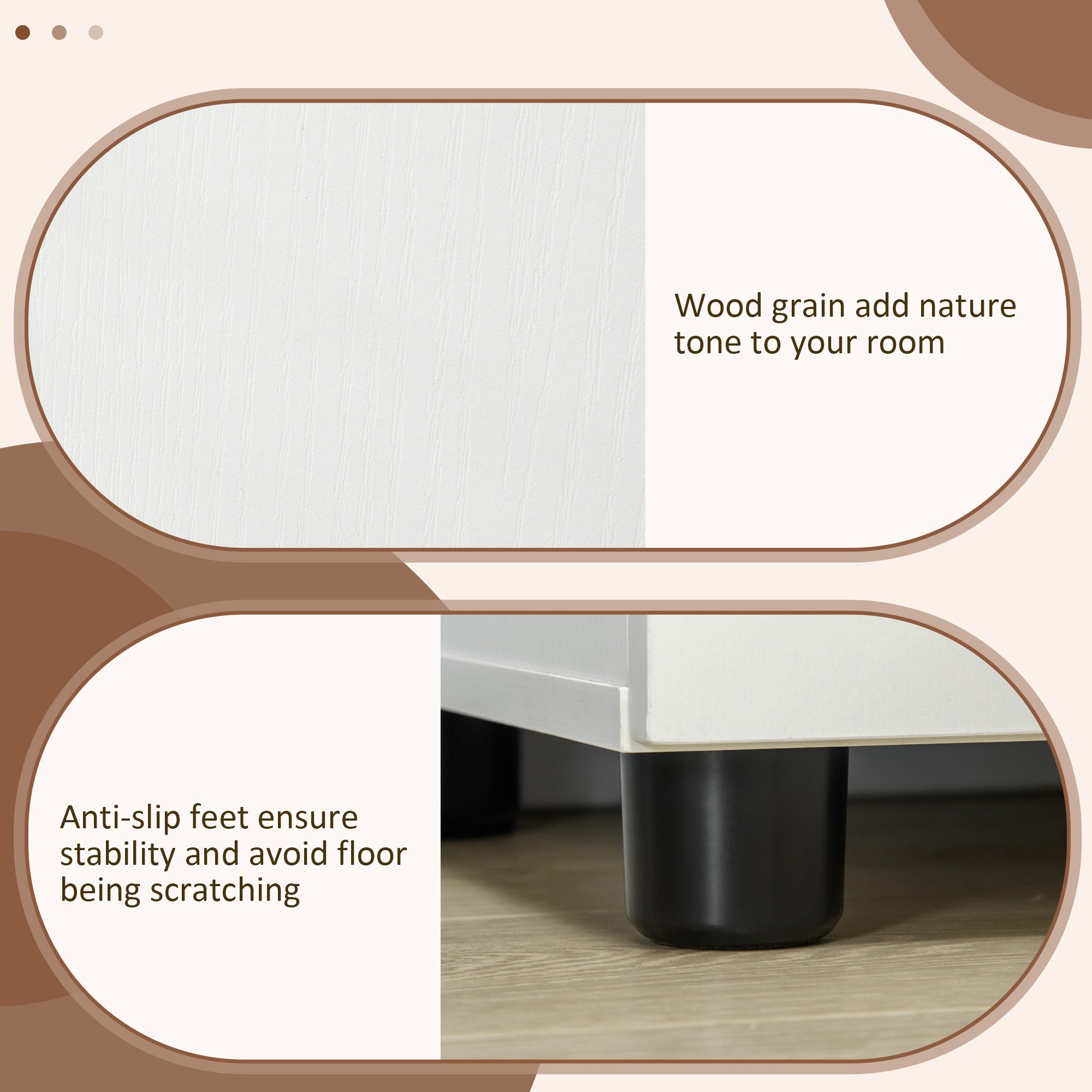 Kozy Two-Tier Locking Office Storage Cabinet - White