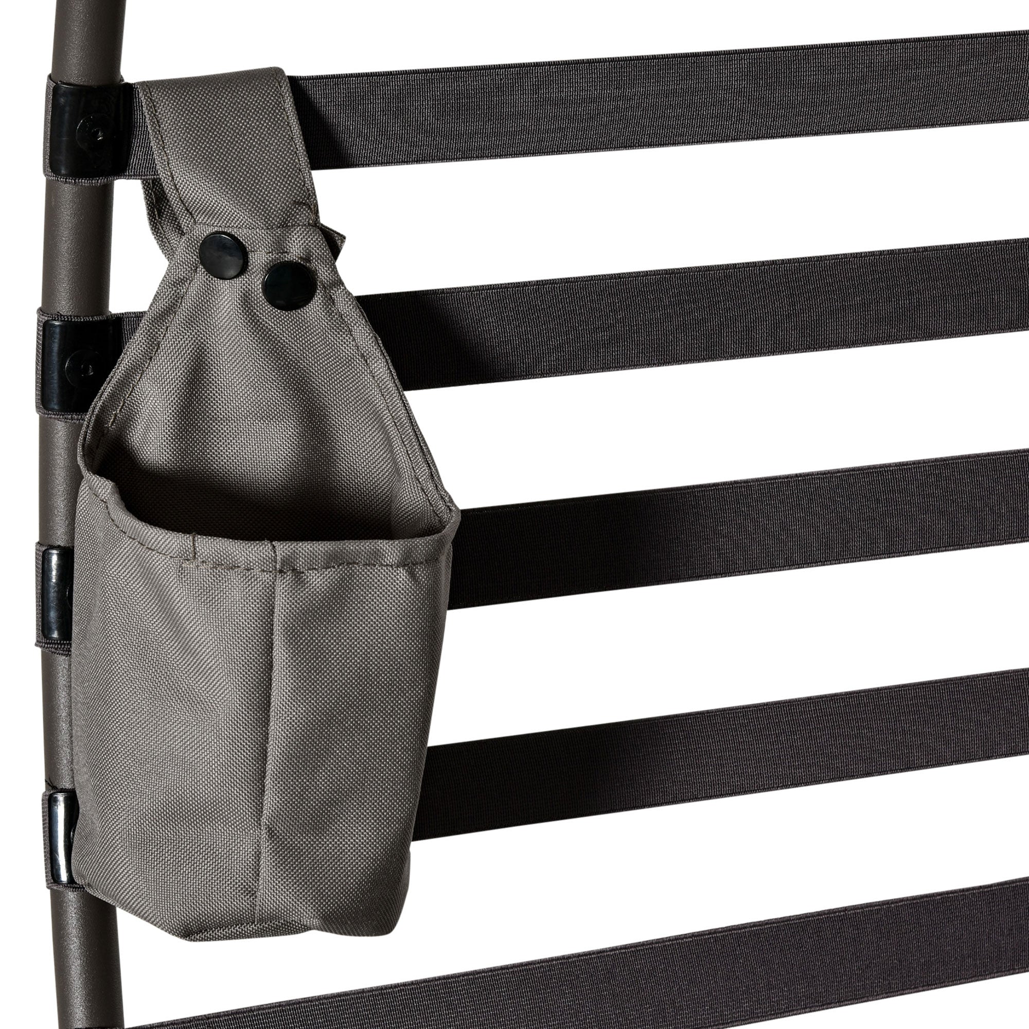 Kozy Egg Chair with Cushion & Side Pocket - Brown