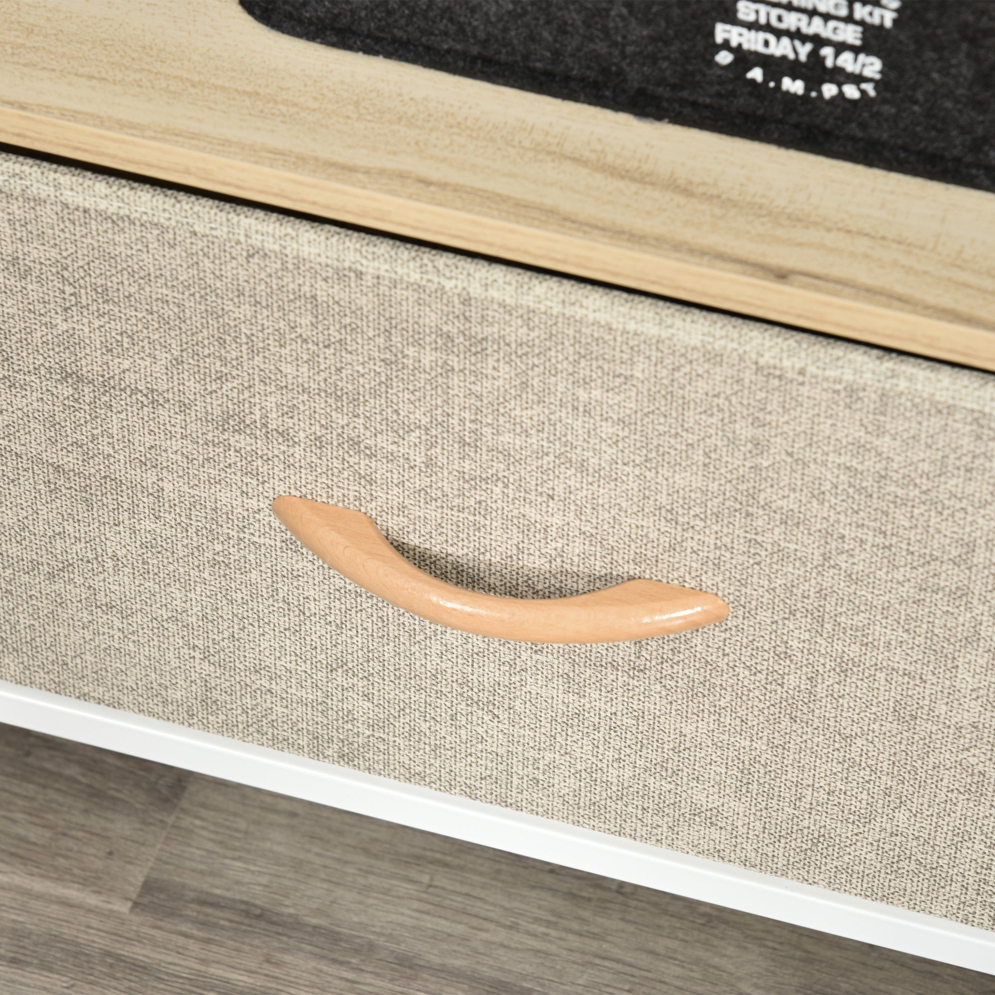 Kozy TV Stand Cabinet with 2 Foldable Drawers - Maple Colour