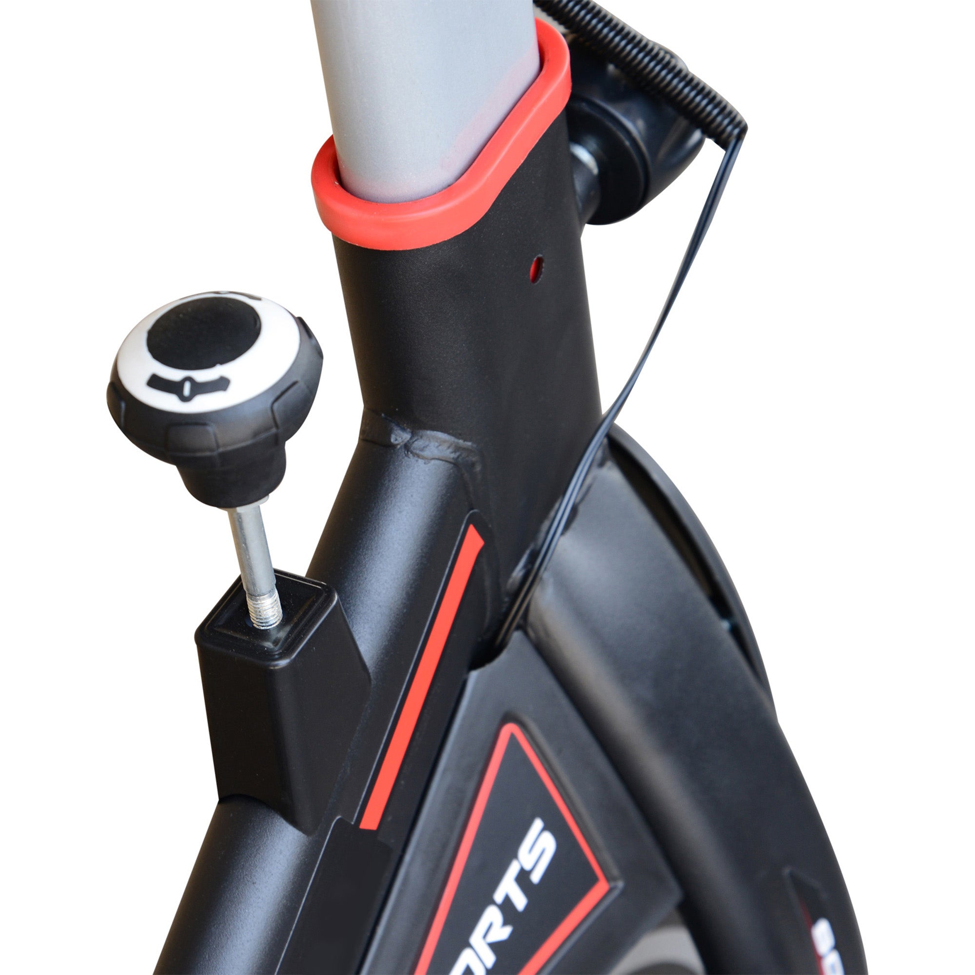 Kozy Exercise Bike, Indoor Cycling, with LCD Display, Heart Rate, Sensor - Black