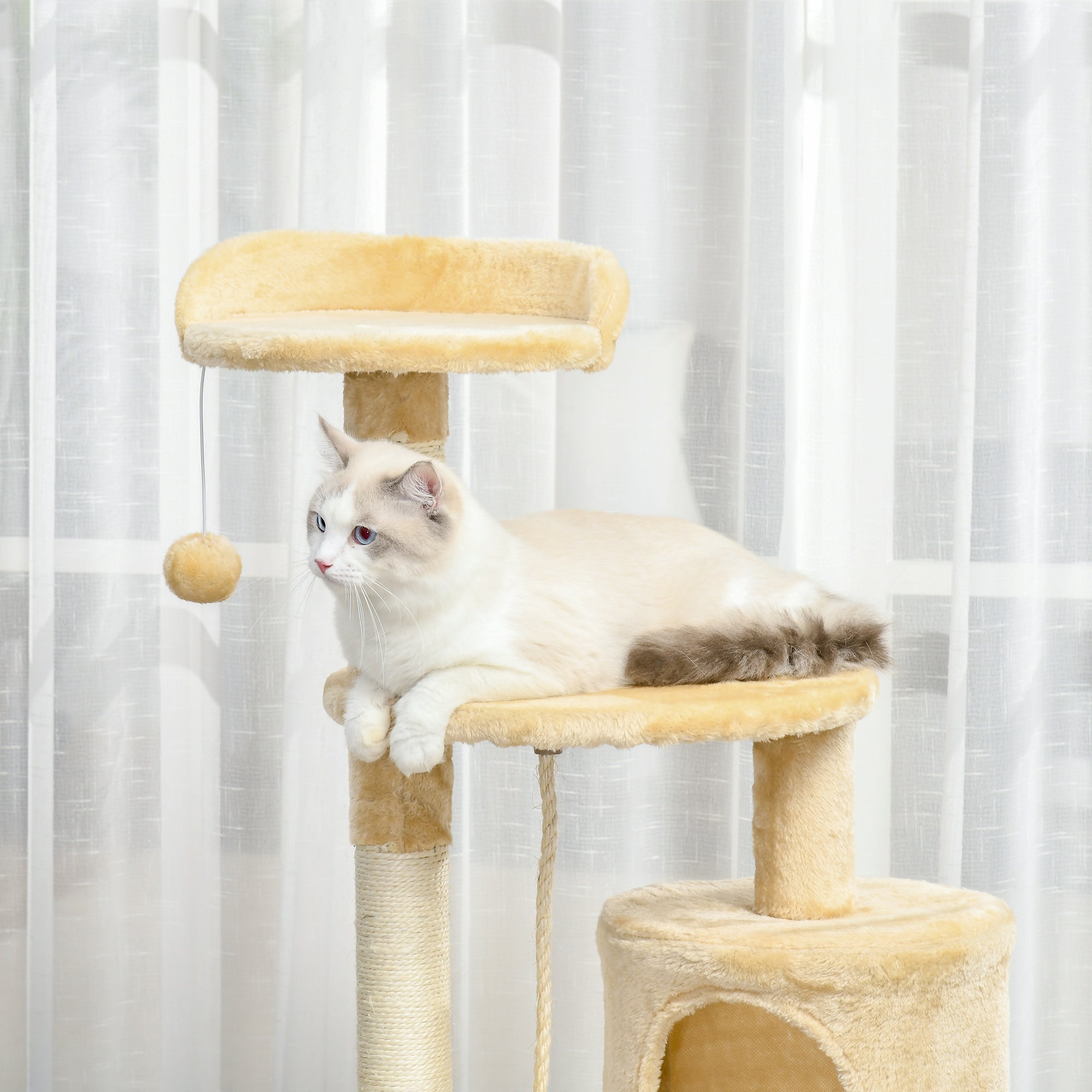 PawHut Cat Tree House, Multi